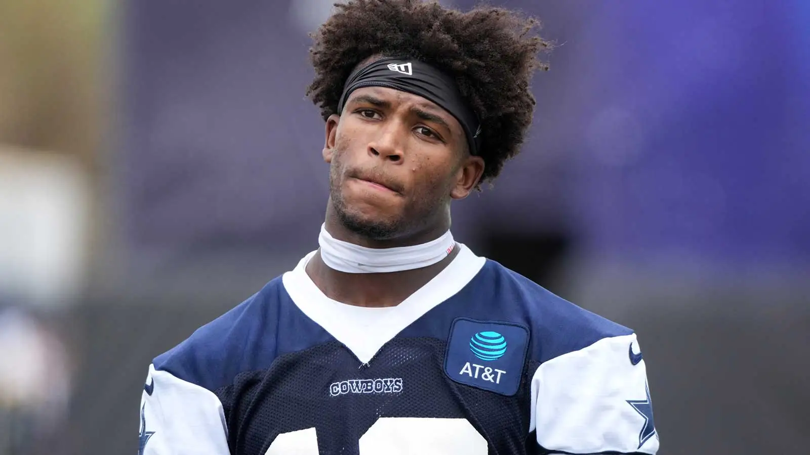 Jul 29, 2026; Oxnard, CA, USA; Dallas Cowboys safety Caleb Downs (13) at training camp at River Ridge Playing Fields. Mandatory Credit: Kirby Lee-Imagn Images