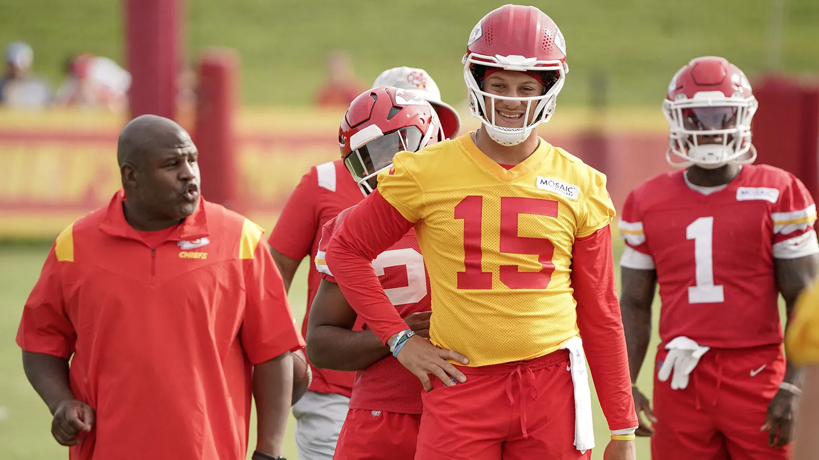Kansas City Chiefs offensive coordinator Eric Bieniemy.
