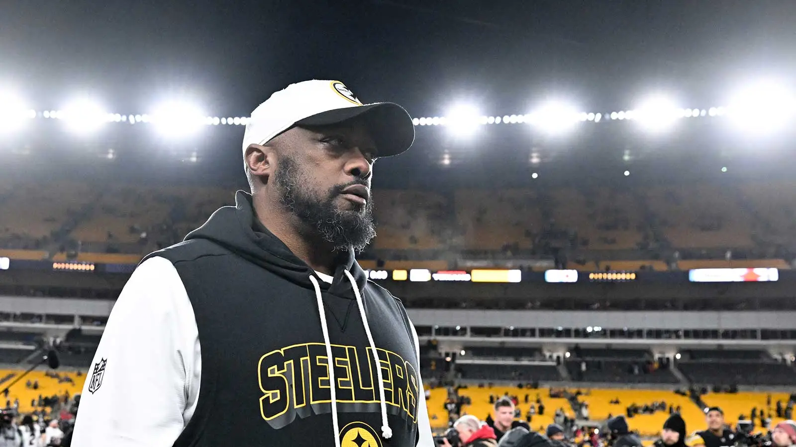 Jan 12, 2026; Pittsburgh, PA, USA; Pittsburgh Steelers head coach Mike Tomlin leaves the field following an AFC Wild Card Round loss to the Houston Texans at Ac…