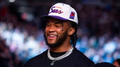 May 7, 2022; Phoenix, Arizona, USA; Kyler Murray in attendance during UFC 274 at Footprint Center. Mandatory Credit: Mark J. Rebilas-USA TODAY Sports