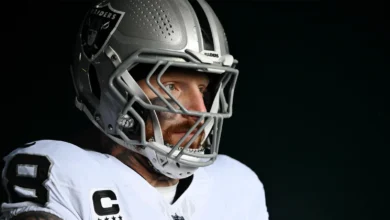 Dec 14, 2025; Philadelphia, Pennsylvania, USA; Las Vegas Raiders defensive end Maxx Crosby (98) in the tunnel against the Philadelphia Eagles at Lincoln Financi…