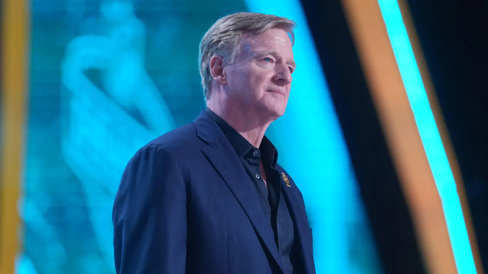 Apr 23, 2026; Pittsburgh, PA, USA; NFL commissioner Roger Goodell during the 2026 NFL Draft at Acrisure Stadium. Mandatory Credit: Kirby Lee-Imagn Images