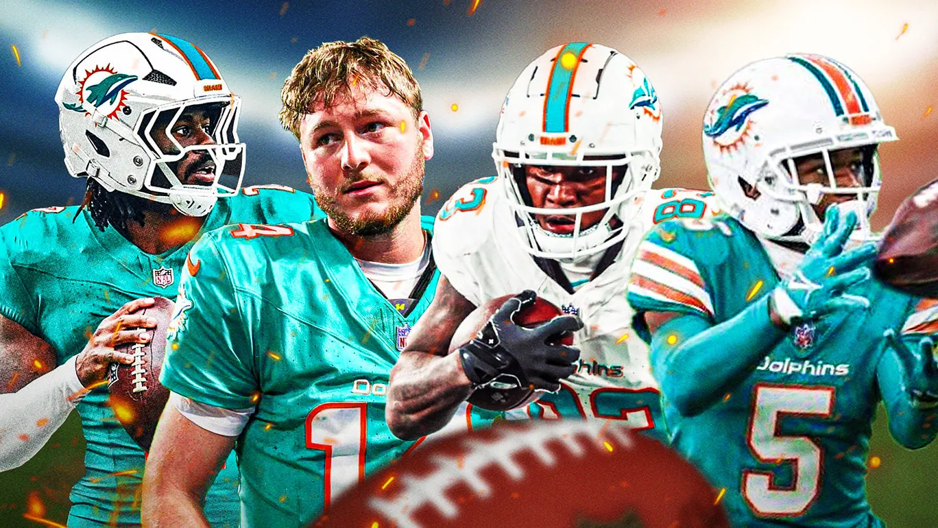 Malik Willis photoshopped in Dolphins jersey with Jeff Hafley